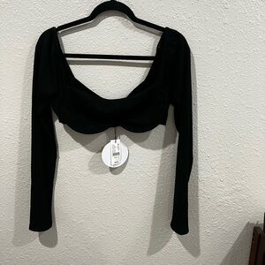 Princess Polly long sleeve crop top